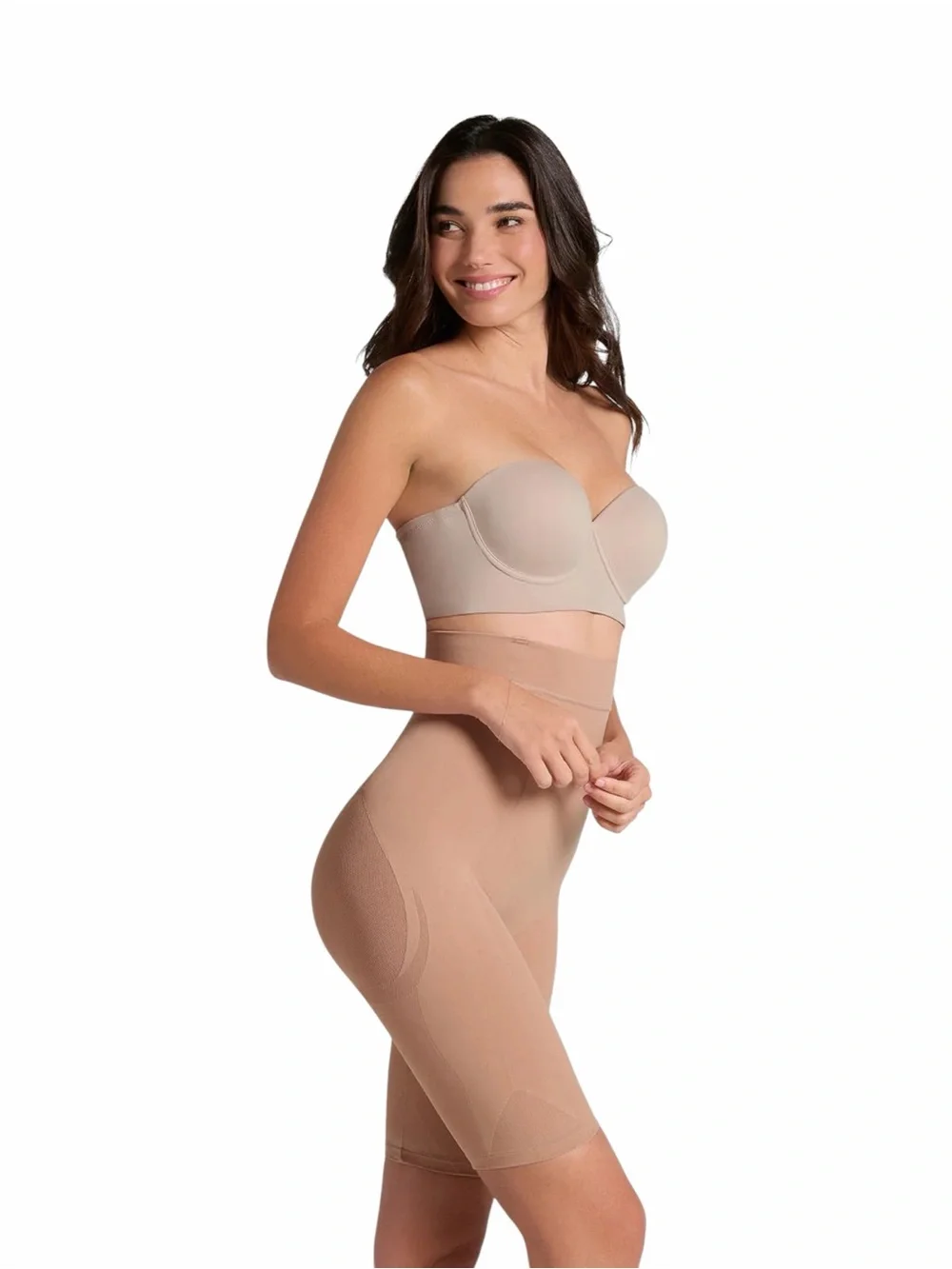 NWT Leonisa Invisible Extra High-Waisted Shaper Nude - Size Large‎